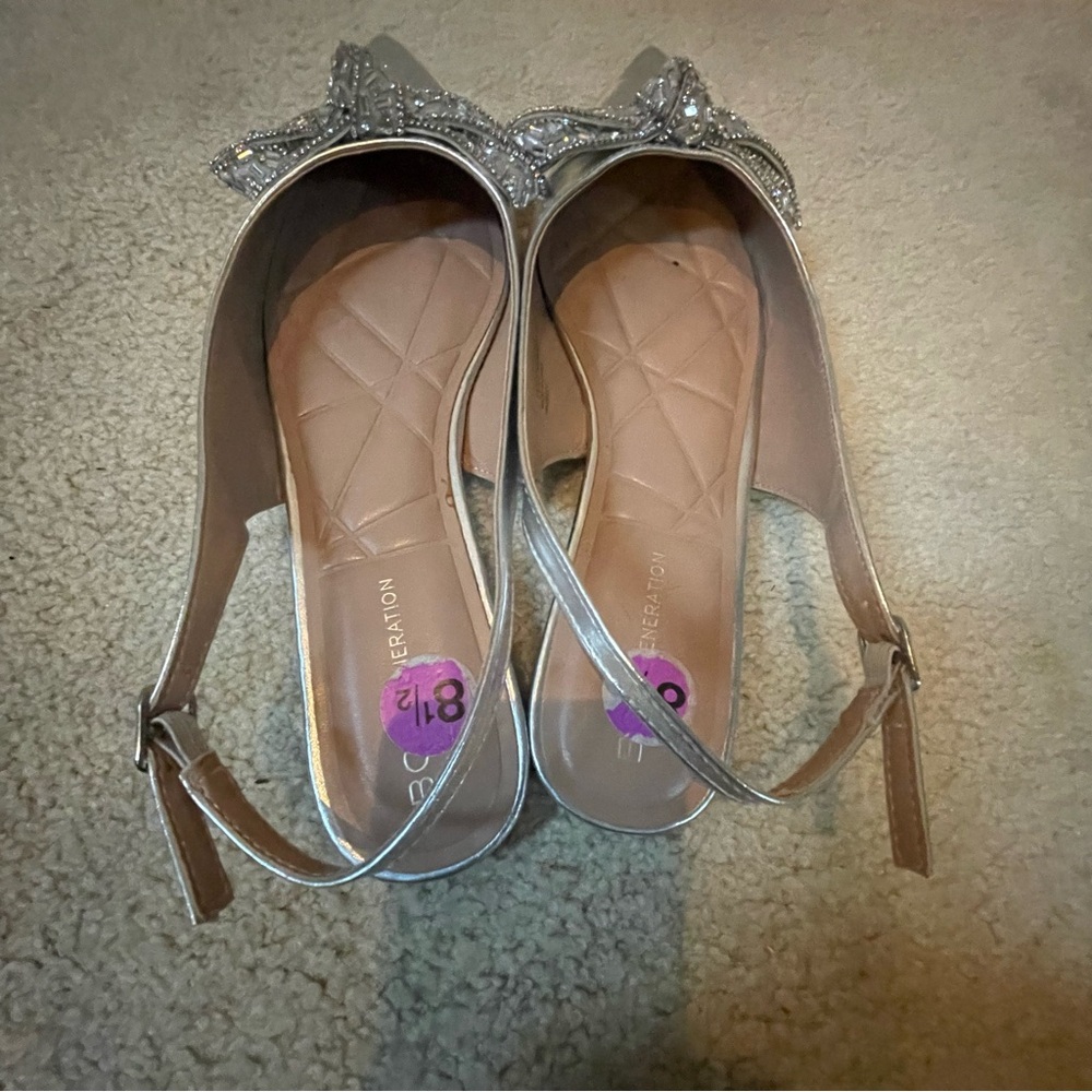 Bcbgeneration Silver Rhinestone Bow Embellished F… - image 4